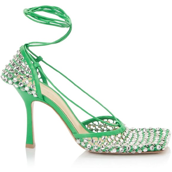 BOTTEGA VENETA SPARKLE STRETCH HEELS - Picture 5 of 8